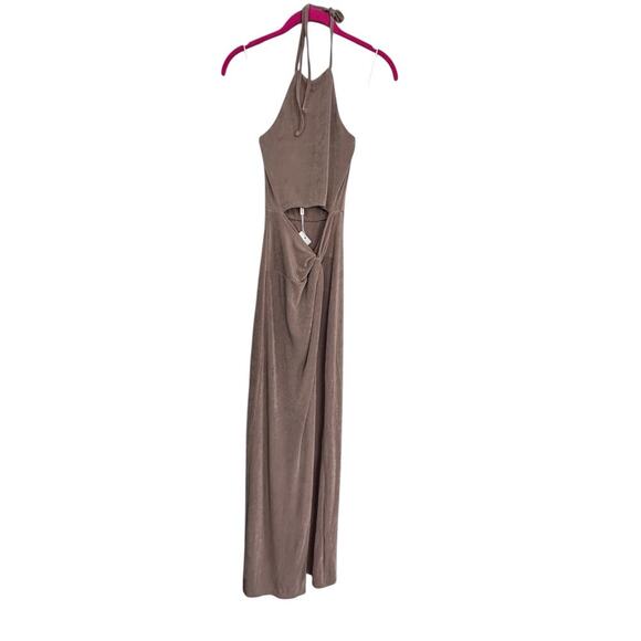 Petal and Pup Women's Brown Gold Bailee Cutout Scarlette Maxi Dress Size 2 - Picture 5 of 12